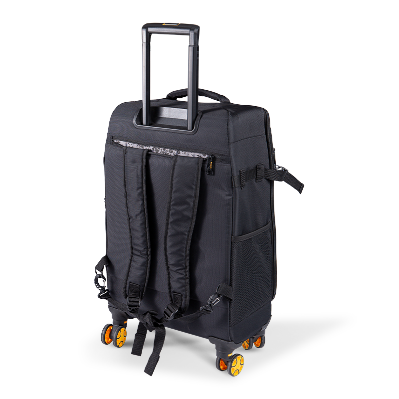 Backpack Rolling 18-orlach agus Suitcase Rolling Dúbailte Cumas Dúbailte Uiscedhíonach 22-orlach
